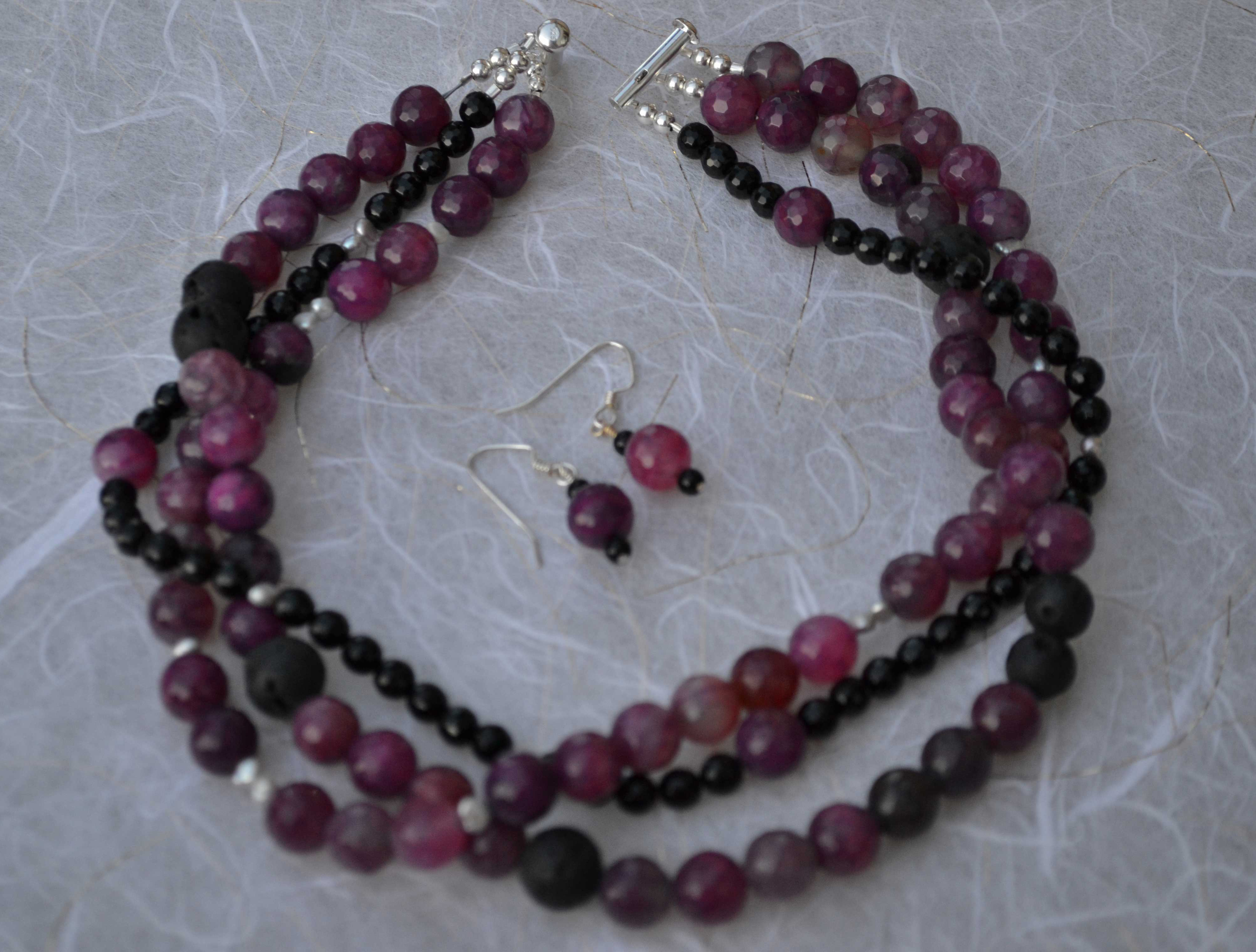 Purple Beaded Necklace