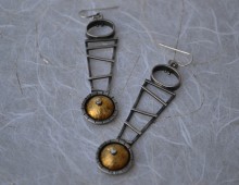 Gold & Silver Dangle Earrings